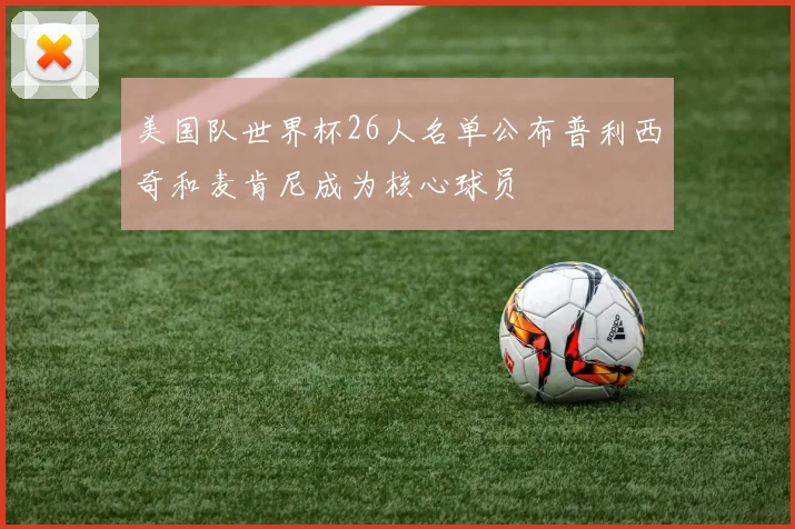 美国队世界杯26人名单公布普利西奇和麦肯尼成为核心球员